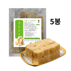 비기온 국내생산 냉동두부 얼린 사각 두부, 5개, 500g