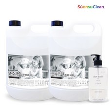 순수크린 베이킹소다 주방세제 대용량 프리미엄 저자극세제, 4L, 2세트