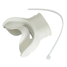 실리콘 스노클 마우스피스 편안한 예비 다이빙 마우스피스 교체품, 하얀색