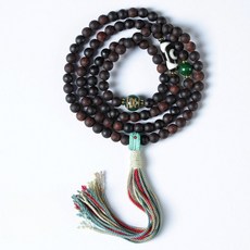 108顆佛珠手鍊 念珠項鍊 降真香多圈手串 藏式天珠配飾 吊墜飾品 672, 1個, 降真香(6mm)