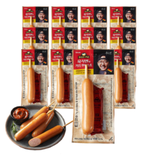 사조대림 육식맨 커리 부어스트 80g x 12개 / 독일식 소세지 소시지 커리케찹소스포함