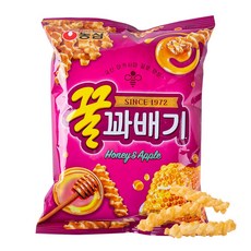 농심 과자 골라담기 꿀꽈배기 알새우칩 양파링 오징어집 옥수수깡 인디안밥, 1개, 90g