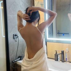 白色紗布鄒布四層絨浴裙浴巾浴袍, 白色純色珊瑚絨