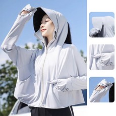 소네르 여성 자외선차단 UV 차단 냉감 쿨링 후드집업
