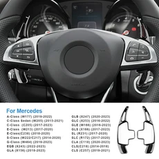 메르세데스 벤츠 A B C E GLE 클래스 W176 W205 W246 C117 W218 확장형 탄소 섬유 ABS용 자동차 스티어링 휠 시프트 패들 시프터, Black / ABS / GLE W166