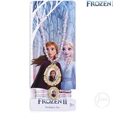 JINI 겨울왕국2 목걸이 팔찌 세트 안나 핑크 어린이팔찌
