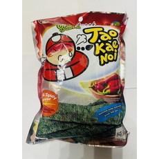 小老闆 Tao Kae Noi 香辣口味海苔酥脆片，酥脆爽口，獨立包裝，辦公室休閒零食, 32g, 1個