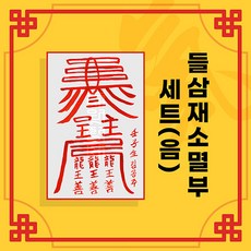 [대원정사] 삼재소멸부적 14종 삼재부적 행운부적 사업부적 개인맞춤부적, 06 들삼재소멸부세트(음의부적)