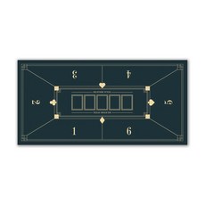 고니표 텍사스 홀덤매트 포커 테이블 매트, 빅스페셜, 중 (60x120cm), 1개