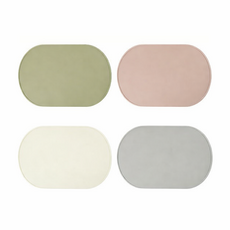 리코비 실리콘 테이블 식탁 실리콘 매트 방수 테이블 매트, 1개, 39x26.5cm, 올리브그린