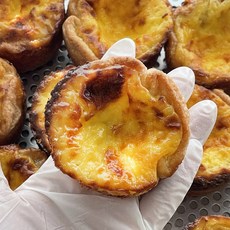 [오후 4시 이전 다음날 발송] 에그타르트 동물성생크림 답례품 디저트 간식 6구세트, 90g, 6개