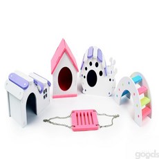 대박제품 햄스터용 집꾸미기 장난감 햄스터집꾸미기용품, 다리 무지개