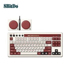 8BITDO 기계식 87키 핫스왑 메카니컬 레트로, 버건디