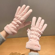 冬季加厚保暖手套 防風柔軟絨毛手套