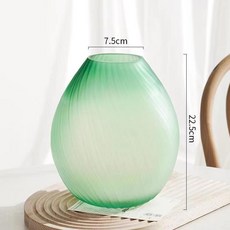 澎湖灣日係輕奢風玻璃花瓶客廳幹花鮮花插花水養高檔餐桌玻璃擺件, 澎湖灣小號蒙砂綠