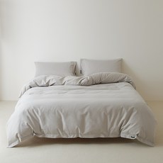 헤디야 순면 40수 뮤티드 호텔식 이불커버, 소프트그레이