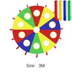 PARACAIDAS 유치원 SPEELGOED 스포츠 MOLE 우산 VOOR 장난감 KINDEREN BUITEN KIDS 무지개 WHACK 게임 야외 재미와, 3 M