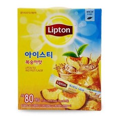 립톤 홍차 아이스티 복숭아맛 여름 피치음료 80Tljj26kDd, 80ml