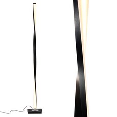 브라이트테크 헬릭스 LED 침실용 램프 높이의 거실 48인치 가능한 브라이트 플로어 디밍, 3 Warm White Light with Black