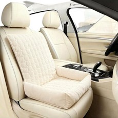 QWE 車載寵物墊 防滑, 米白, 1個