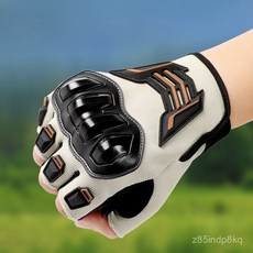 冰絲透氣半指手套 防滑減震自行車越野騎行手套, 黑色,XL 建議手型偏大的男士, 1個