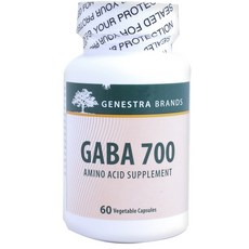 GENESTRA BRANDS GABA 700 無麩質無糖蔬菜膠囊, 60 件, 1個