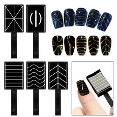 네일 아트 마그네틱 스틱 완드 펜 3D 고양이 눈 젤 페인팅 자석 UV 폴란드어 매직 매니큐어 도구, 02 5pcs, 02 5pcs