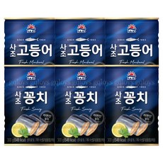 사조 꽁치 300g 3캔 고등어 300g 3캔, 1세트