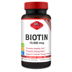 OLYMPIAN LABS 生物素 10000mcg 素食膠囊, 1個, 60入, 2kg