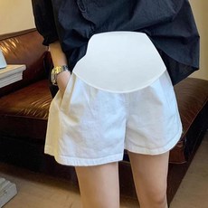 임산부 여름용 얇은 화이트 와이드 팬츠 넉넉한 착용감