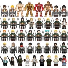 진격의거인 피규어 호환 블럭, WM2448 엑스트라 라지 토이, 1개, 기본 색상