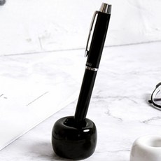 1구만년필꽂이 볼펜거치대 터치펜슬홀더 한칸스탠드, 검정색