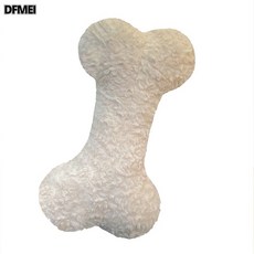 DFMEI ins骨頭長條枕客廳沙發抱枕睡覺靠枕牀上側睡枕頭, 白色
