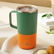 캐나다 아소부 세라믹 스텐 진공 보온보냉 타워머그 600ML 파스텔 그린 195199, 캐나다 아소부 세라믹 스텐 진공 보온보냉 타워머그 60