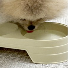 해돋이 2구 애완용 식기 고양이사료그릇, 퍼플