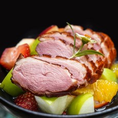 단백질 보충 흑후추 시즈닝 훈제오리 가슴살 슬라이스 160g 6팩 대용량, 6개