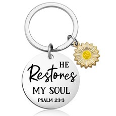 Qiubewi 기독교 키체인 여성을 위한 영감을 주는 선물 예수 성경 액세서리 여성 신앙에 기반한 십대 소녀를 하나님 여성 세례 영적 기념품 222278