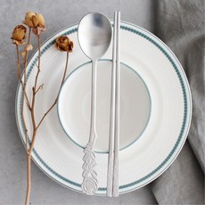 야외테이블 플레이팅 로즈 수저세트 식기세트 숟가락젓가락 카페, 상세페이지참조