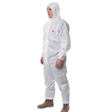 3M 4515 보호복 분진복 위생복 방역복 작업복 방호복, 1개, 하얀색