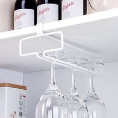 쌍문상회 지금 필요한 홀더 와인잔선반 와인잔홀더 와인잔렉 와인잔걸이 무타공 M11201 와인잔거치대 k31872EA, 화이트