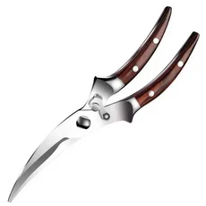 스테인레스 스틸 치킨 뼈 가위 가정용 강력한 다기능 전단 해산물 주방 도구, 브라운, 1개