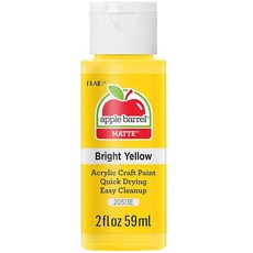 Apple BARREL 배럴 다양한 색상의 아크릴 물감(59ml/2온스) 20595 콩코드 그레이프, 2액량 온스 (1병), 밝은 옐로우
