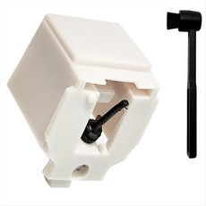 교체 스타일러스 ATN3600L AT-LP60 턴테이블 페노 그래프 플라 텐스 펠러 레코드 플레이어 용 비닐 레코드 플레이어 바늘, 1pcs, 하얀색