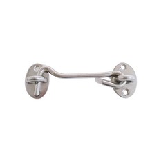 유유성안 스텐 문 잠금 장치 아오리링 걸쇠 4인치, 실버, 1개