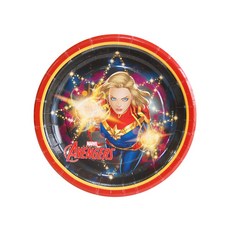 피플스파티 마블 캐릭터 파티접시 어벤져스 18cm, 18개, 1세트