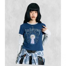 라티젠 [DISNEY] CINDERELLA_LAYERED T-SHIRTNAVY 307059