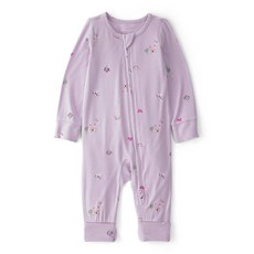 Carter's 유니 베이비 Purelysoft 슬립 앤 플레이 파자마 부활절 토끼 6개월 182333, 동화 프린트