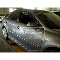 比德堡崁入式晴雨窗【內嵌式-標準款】馬自達Mazda Mazda6 2002-2007年專用, 1個, Mazda6 2002- 前窗一組