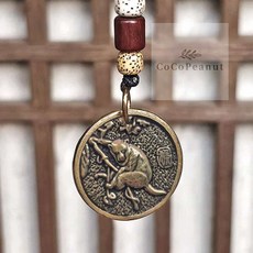 코코피넛 십이지신 키링 원숭이띠 자동차