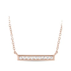 LB 익스클루시브 중고 14K 로즈 골드 다이아몬드 네크리스